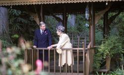 Giardini La Mortella Lady Walton e il principe Carlo d'Inghilterra