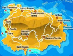 la cartina dell'isola d'Ischia